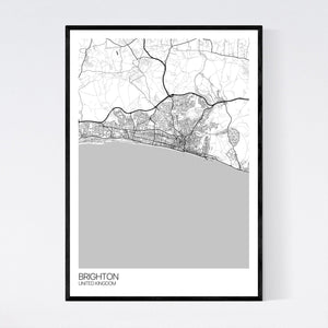 Brighton City Map Print