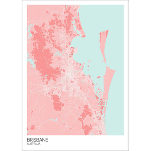 Map of Brisbane, Australia