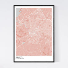 Load image into Gallery viewer, Bristol City Map Print