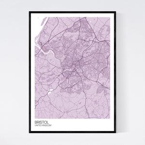 Bristol City Map Print