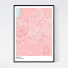Load image into Gallery viewer, Bristol City Map Print