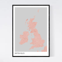 Load image into Gallery viewer, British Isles Country Map Print
