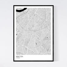 Load image into Gallery viewer, Brixton Neighbourhood Map Print