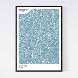 Brixton Neighbourhood Map Print