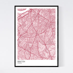 Brixton Neighbourhood Map Print
