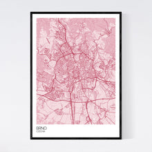 Load image into Gallery viewer, Brno City Map Print