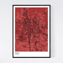 Load image into Gallery viewer, Brno City Map Print