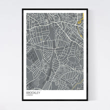 Load image into Gallery viewer, Brockley Neighbourhood Map Print