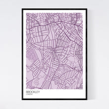Load image into Gallery viewer, Brockley Neighbourhood Map Print