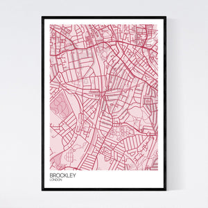 Map of Brockley, London