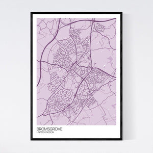 Bromsgrove City Map Print