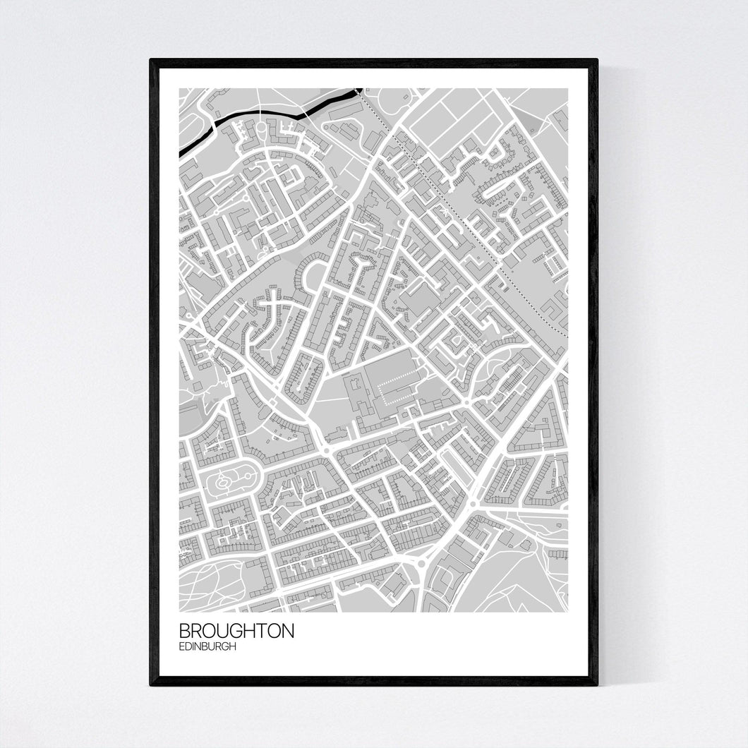 Broughton Neighbourhood Map Print