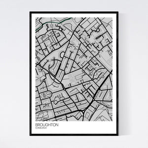 Broughton Neighbourhood Map Print