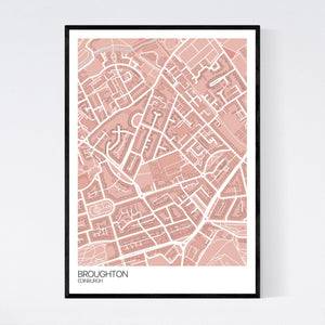 Broughton Neighbourhood Map Print