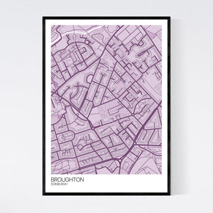 Broughton Neighbourhood Map Print