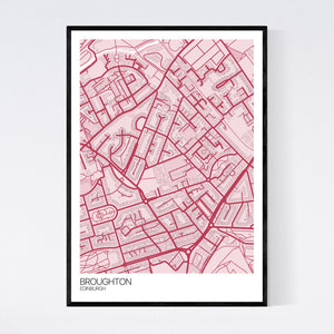 Broughton Neighbourhood Map Print