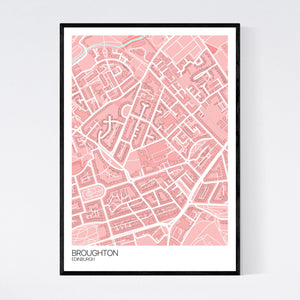 Broughton Neighbourhood Map Print