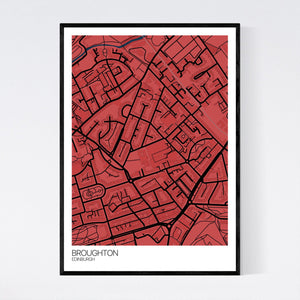 Broughton Neighbourhood Map Print