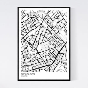 Broughton Neighbourhood Map Print