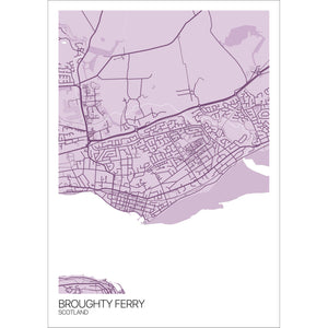 Map of Broughty Ferry, Scotland