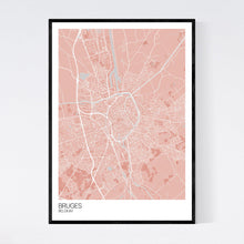 Load image into Gallery viewer, Map of Bruges, Belgium