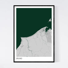 Load image into Gallery viewer, Brunei Country Map Print