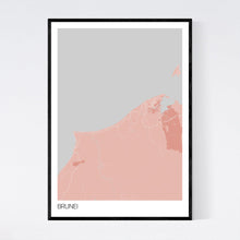 Load image into Gallery viewer, Brunei Country Map Print
