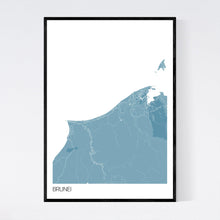 Load image into Gallery viewer, Brunei Country Map Print