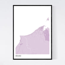 Load image into Gallery viewer, Brunei Country Map Print