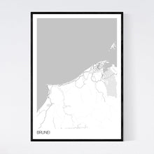 Load image into Gallery viewer, Brunei Country Map Print