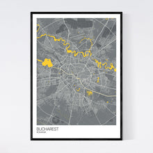 Load image into Gallery viewer, Bucharest City Map Print