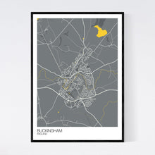 Load image into Gallery viewer, Buckingham Town Map Print