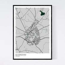 Load image into Gallery viewer, Buckingham Town Map Print