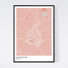 Load image into Gallery viewer, Buckingham Town Map Print