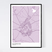 Load image into Gallery viewer, Buckingham Town Map Print