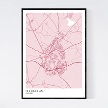 Load image into Gallery viewer, Buckingham Town Map Print