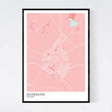 Load image into Gallery viewer, Buckingham Town Map Print