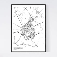 Load image into Gallery viewer, Buckingham Town Map Print