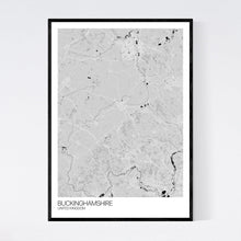 Load image into Gallery viewer, Buckinghamshire Region Map Print