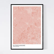 Load image into Gallery viewer, Buckinghamshire Region Map Print