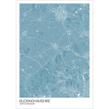 Load image into Gallery viewer, Map of Buckinghamshire, United Kingdom