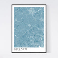 Load image into Gallery viewer, Map of Buckinghamshire, United Kingdom