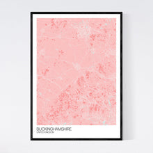 Load image into Gallery viewer, Buckinghamshire Region Map Print