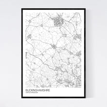 Load image into Gallery viewer, Buckinghamshire Region Map Print