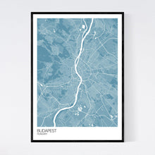 Load image into Gallery viewer, Budapest City Map Print