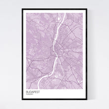 Load image into Gallery viewer, Budapest City Map Print