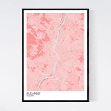 Load image into Gallery viewer, Budapest City Map Print