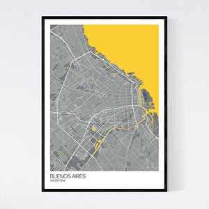 Buenos Aires City Map Print