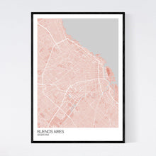 Load image into Gallery viewer, Buenos Aires City Map Print