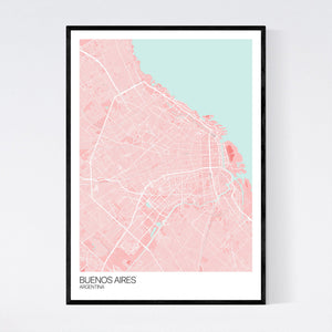Buenos Aires City Map Print